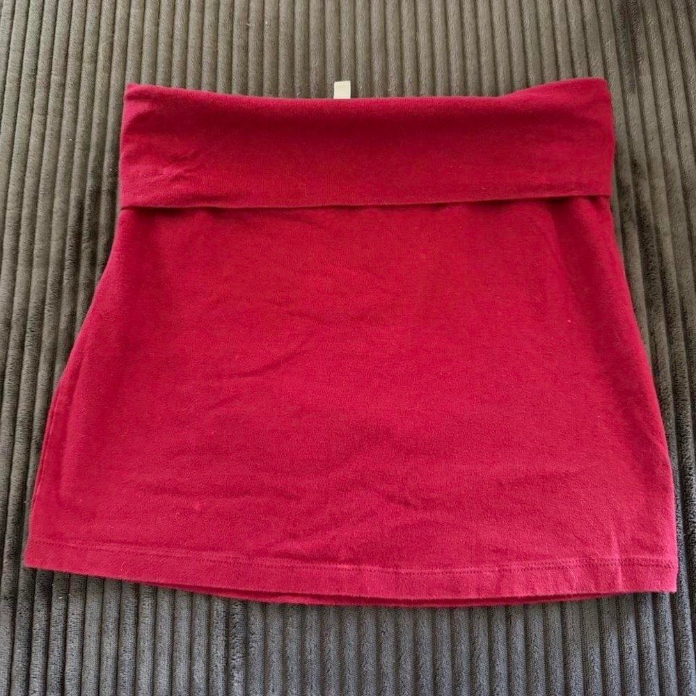 Charlotte Russe burgundy mini skirt Y2K style Size S